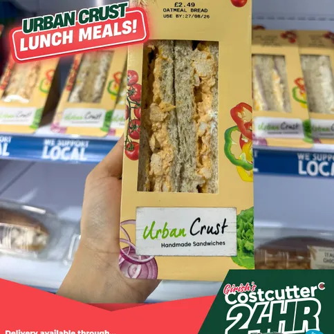 Urban Crust Egg and Bacon Sandwich