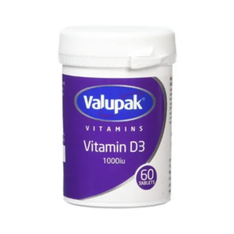 Valupak Vitamin D3 60 Tablets