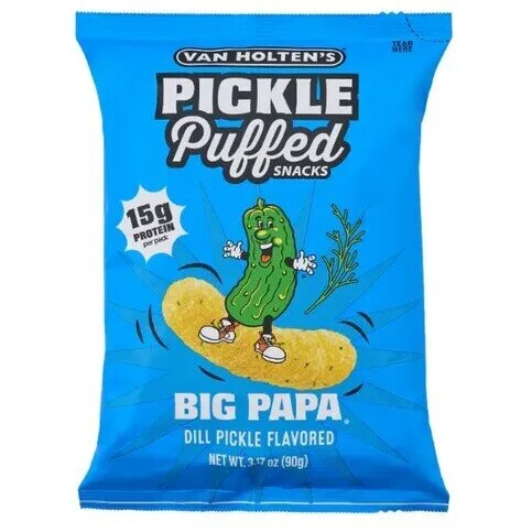 Van Holten's Pickle Puffed Snacks - Big Papa