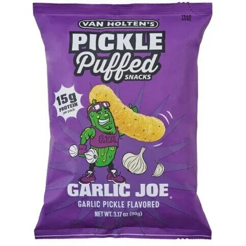 Van Holten's Pickle Puffed Snacks - Garlic Joe