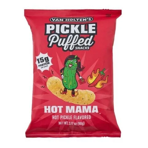 Van Holten's Pickle Puffed Snacks - Hot Mama