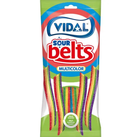 Vidal Sour Rainbow Belts Multicolor 90g