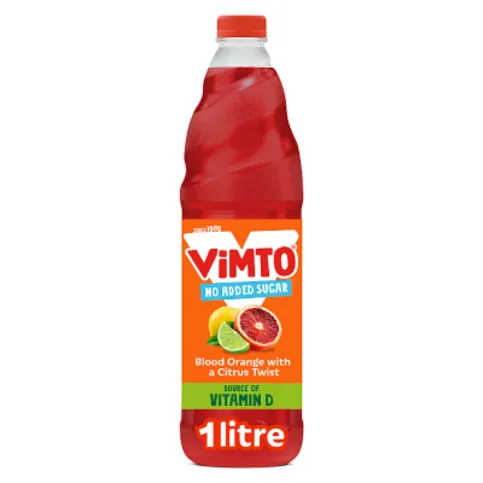 Vimto No Added Sugar Blood Orange with a Citrus Twist Squash 1L
