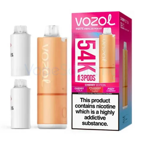Vozol 54K Prefilled Vape Kit 3 Pods - Cherry Edition