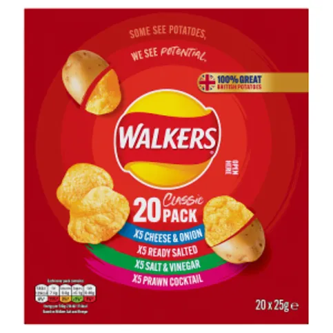 Walkers Classic Pack 20 x 25g