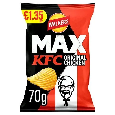 Walkers Max KFC Original Chicken Crisps 70g