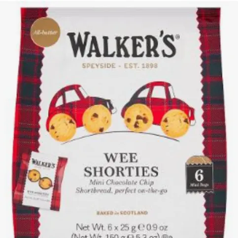 walkers mini shorties choco chip
