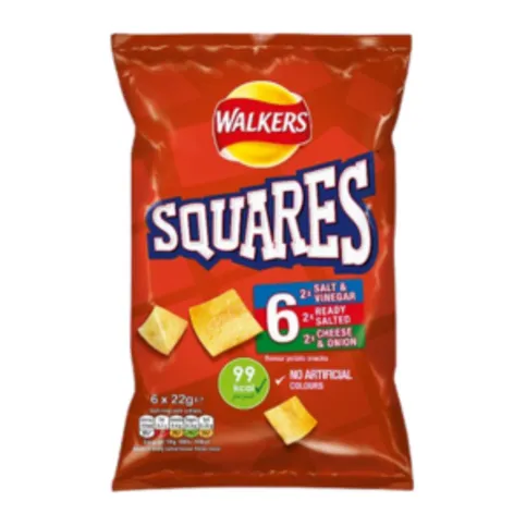 Walkers Squares Variety 6pk