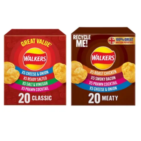 Walkers Variety or Variety Meaty 20pack