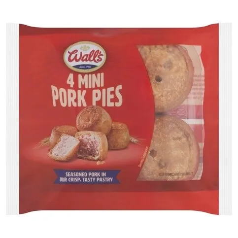 Wall's 4 Mini Pork Pies 200g