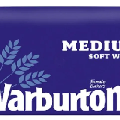 Warburtons Medium Sliced Soft White Bread 800g