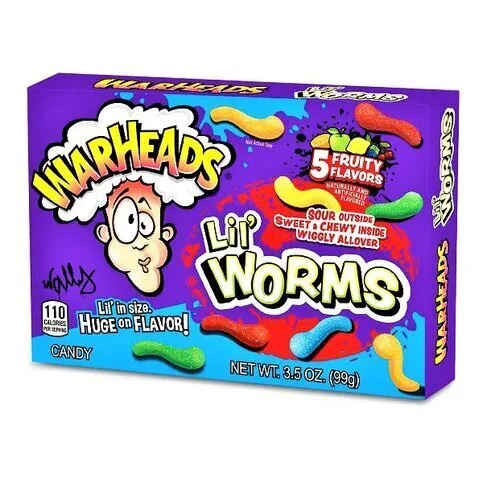 Warheads Lil Worms Theatre Box 99g