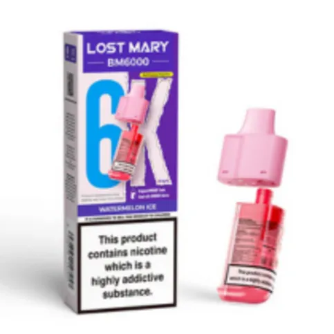 Watermelon Ice - 20mg - Lost Mary BM6000 - Pod & Refill
