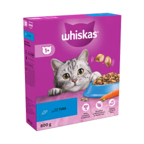 Whiskas 1+ Cat Dry Tuna 800g