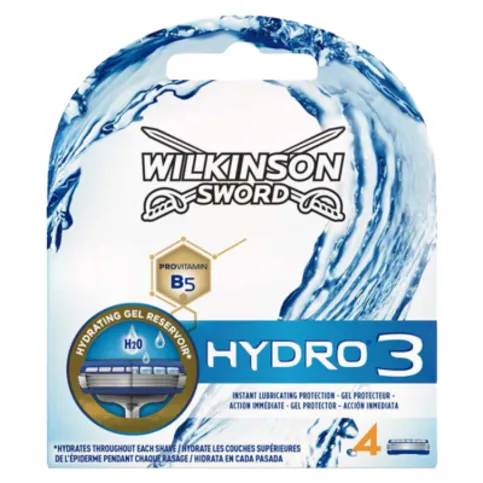 Wilkinson Sword Hydro 3 Razor Blades x 4