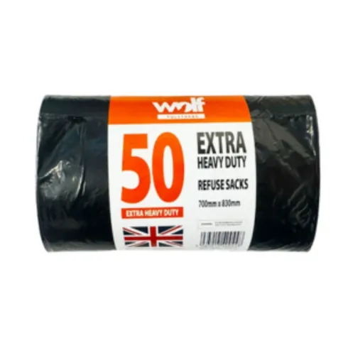 Wolf Extra Heavy Duty Refuse Sacks 50S
