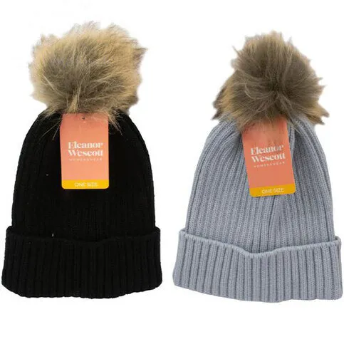 Eleanor Wescott Women's Pom Pom Hat Assorted Colours