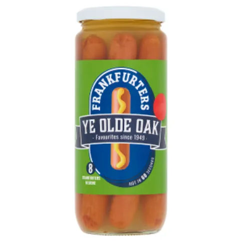 Ye Olde Oak 8 Frankfurters in Brine 550g