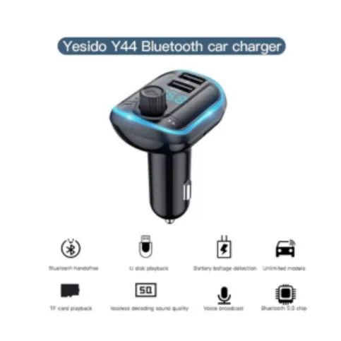 Yesido Car Wireless Bluetooth FM Transmitter MP3 Player USB Car Charger Adapter