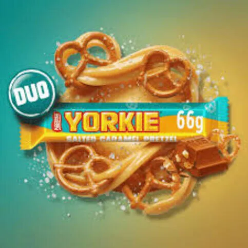 Yorkie duo salted caramel 66g