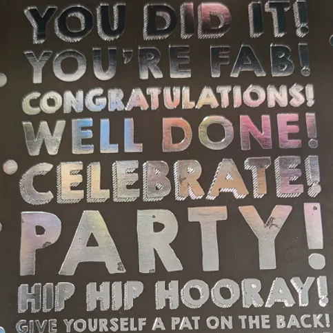 You Did It Card