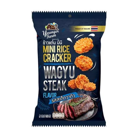 Younger Farm Mini Rice Cracker Wagyu Steak 60g