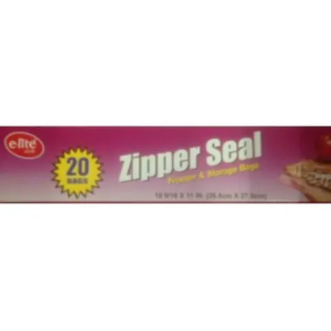 Zipper Seal Bags 25 x 26cm 20 Pack