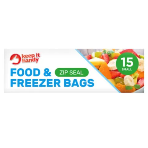 Zip Seal Food Bags Small 15 Pack