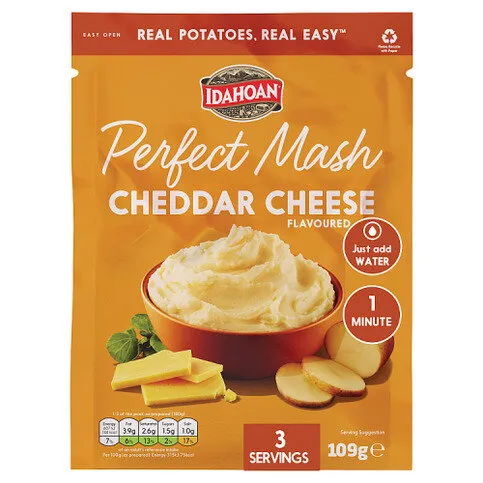 Idahoan Perfect Mash Cheddar Cheese Flavoured 109g