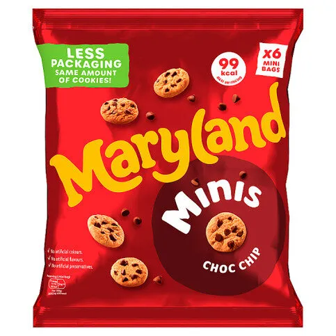 Maryland 6 Minis Choc Chip 118.8g