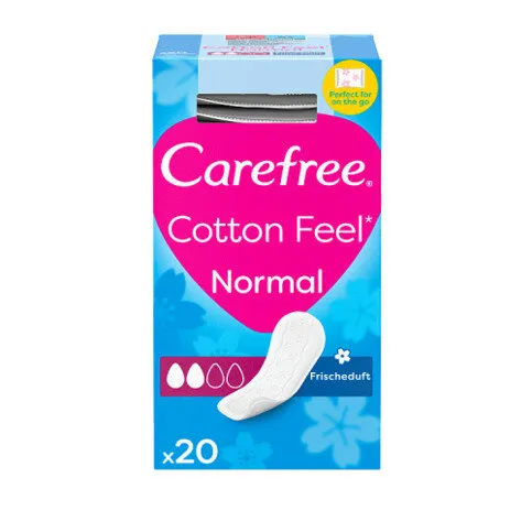 Carefree Normal with Cotton Extract Panty Liners Pads Pack of 20