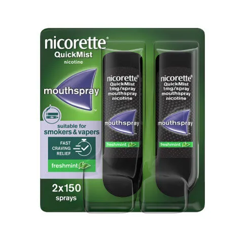 NICORETTE MIST 1MG FRESH MINT 2X1MG