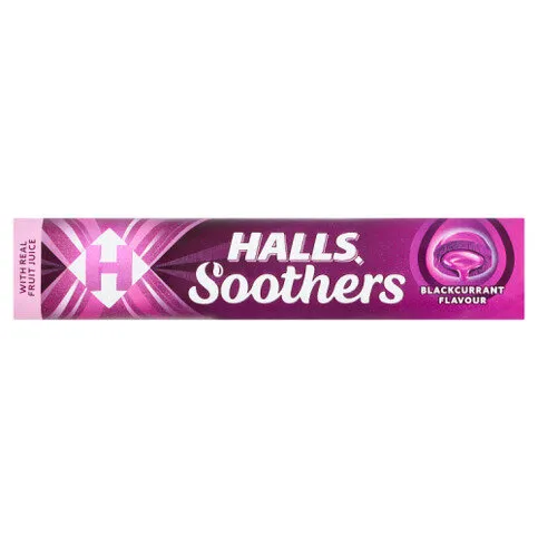 Halls Soothers Blackcurrant Cough Drops 45g