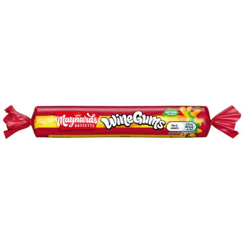 Maynards Bassetts Wine Gums Sweets Roll 52g