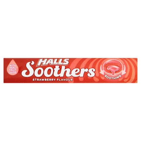 Halls Soothers Strawberry Cough Drops 45g