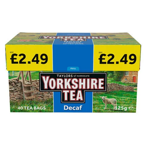 Yorkshire Tea 40 Decaf Tea Bags 125g
