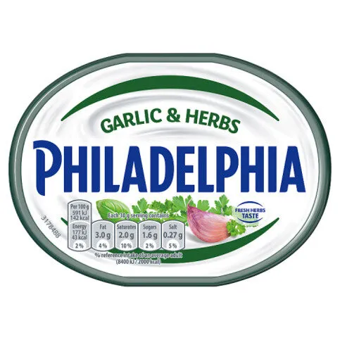 Philadelphia Garlic And Herbs Cream Cheese-soft 165g