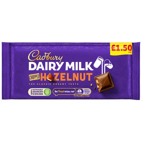 Cadbury Dairy Milk Chopped Nut Chocolate 95g