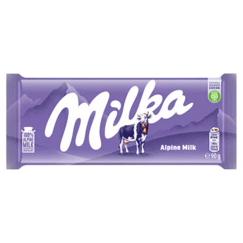 Milka Alpine Milk Chocolate Bar 90g