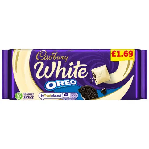 Cadbury Oreo White Chocolate 120g 