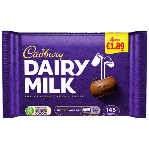 Cadbury Dairy Milk Chocolate Bar 108.8g