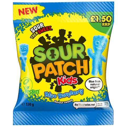Sour Patch Kids Blue Raspberry Candy 130g