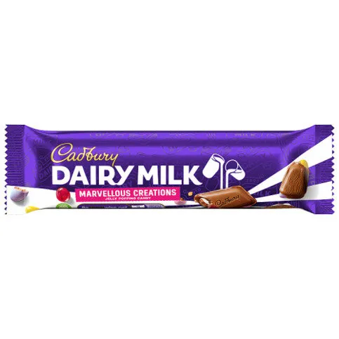 Cadbury Dairy Milk Marvellous Creations Jelly Popping Candy Chocolate 47g