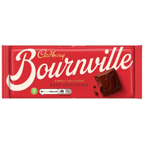 Cadbury Bournville Classic Dark Chocolate Chocolate Bar 180g