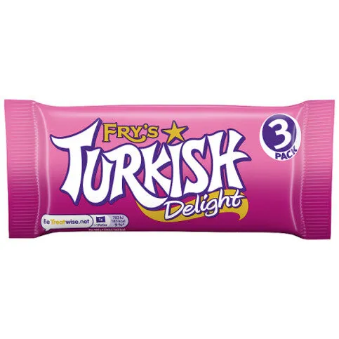 Fry's Turkish Delight Chocolate Bar 3 Pack Multipack 153g (3 x 51g)