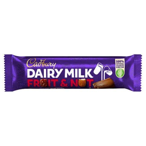 Cadbury Dairy Milk Fruit And Nut Chocolate Bar 49g