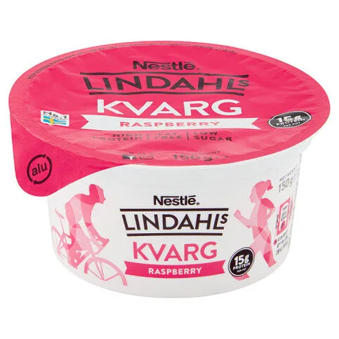 Lindahls Kvarg Raspberry Flavoured 150g