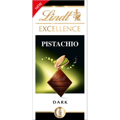 Lindt Excellence Pistachio Dark Chocolate Bar 100g