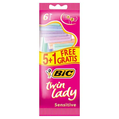 BIC Twin Lady Sensitive Disposable 5+1