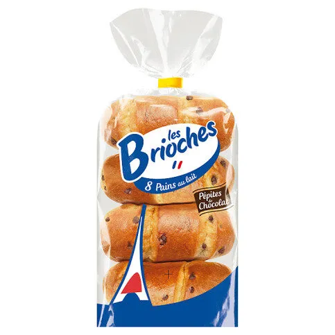 Les Brioches 8 Chocolate Chip Milk Brioche Rolls 280g